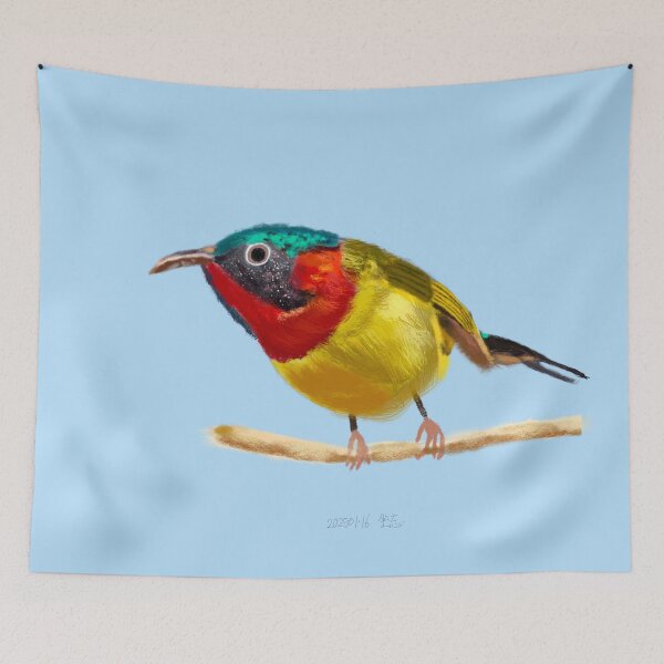 Item preview, Fork-tailed Sunbird designed and sold by All about nature.