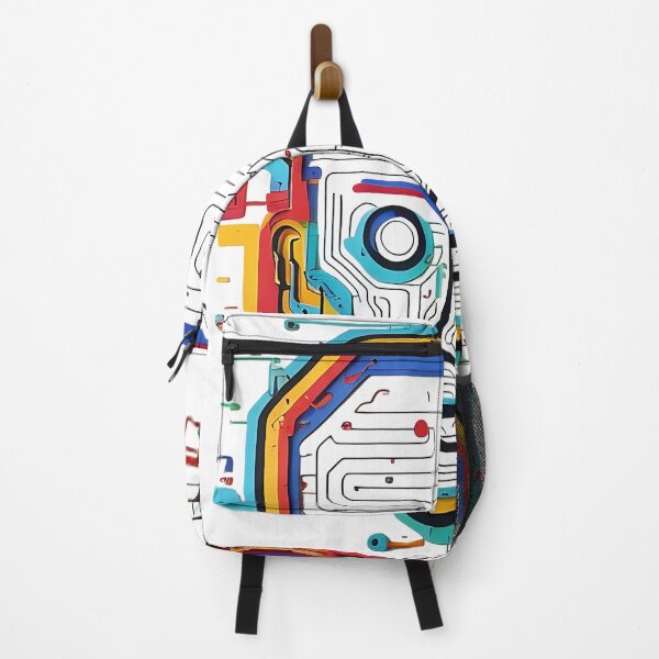 Item preview, "Abstract Circuit Mind: Bold & Bright AI Head" designed and sold by ONESTARTS ARTS.
