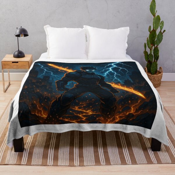 Item preview, "Demon Surge – Dark-Energy Fighter (Original Character)" designed and sold by Treyyu.