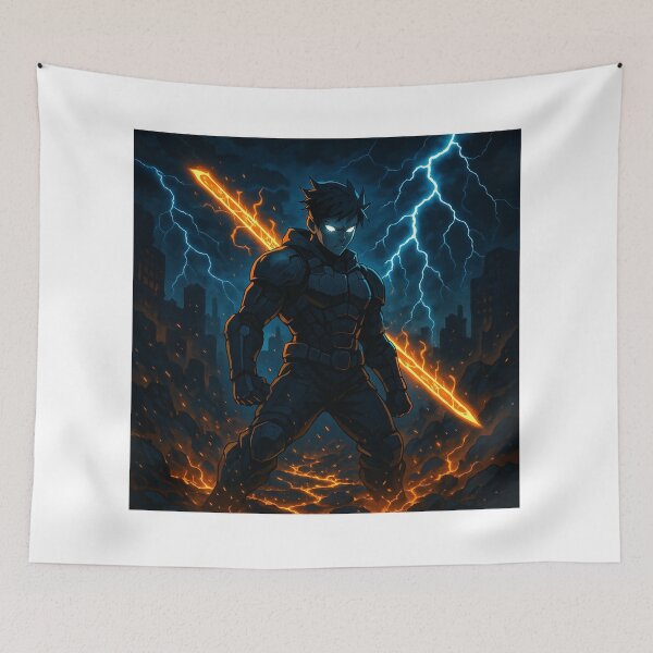 Item preview, "Demon Surge – Dark-Energy Fighter (Original Character)" designed and sold by Treyyu.