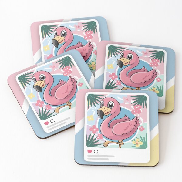 Item preview, Flamingo Vibes Social Media Layout designed and sold by NeatThingLover.