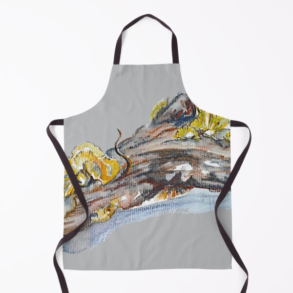 Item preview, Turkey neck fungus on stump watercolor designed and sold by Faerieglen.
