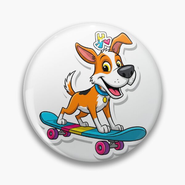 Item preview, Cute Dog on a Skateboard designed and sold by j-2k.