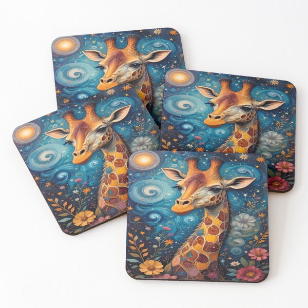 Item preview, Cosmic Giraffe – Mystical Artwork designed and sold by PawPrintStyles.