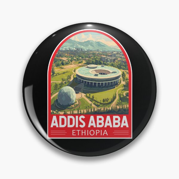 Item preview, Addis Ababa Ethiopia Travel Art Emblem designed and sold by KrisSidDesigns.
