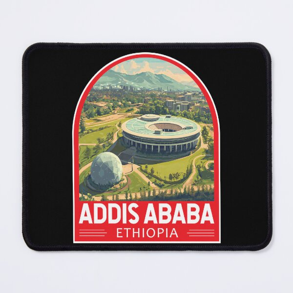 Item preview, Addis Ababa Ethiopia Travel Art Emblem designed and sold by KrisSidDesigns.