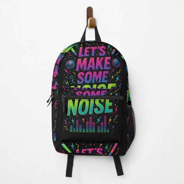 Item preview, Let's Make Some Noise – Neon Party Vibes T-Shirt designed and sold by The-Daily-Drape.