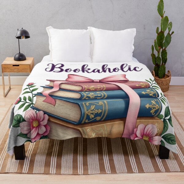 Item preview, Feminine Floral Romance of Reading Bookaholic Design designed and sold by highvibz72.