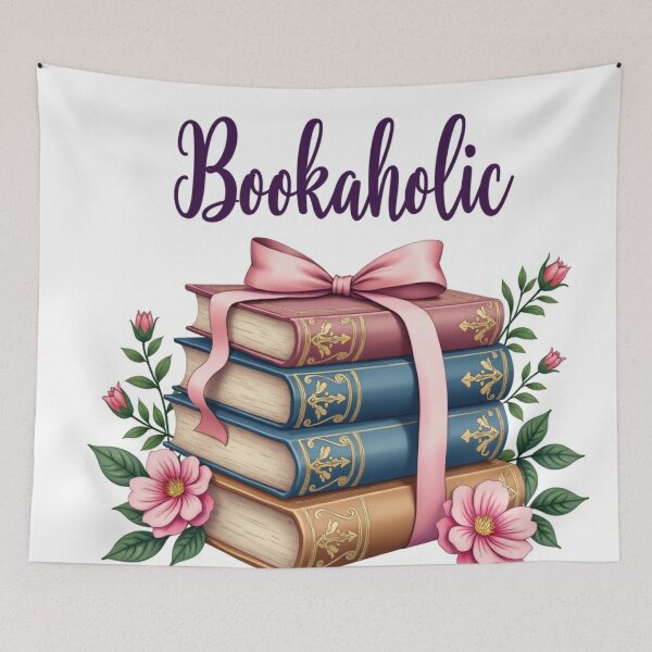 Item preview, Feminine Floral Romance of Reading Bookaholic Design  designed and sold by highvibz72.