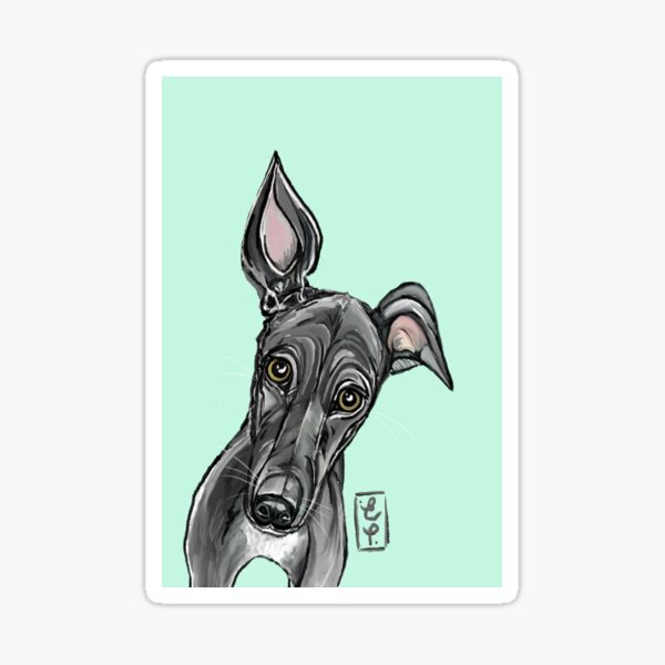 Item preview, Evie Whippet designed and sold by NinaArtDesigns.