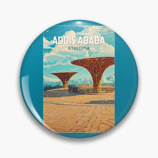 Item preview, Addis Ababa Ethiopia Travel Art Vintage designed and sold by KrisSidDesigns.