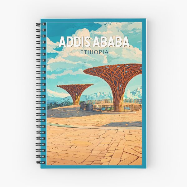 Item preview, Addis Ababa Ethiopia Travel Art Vintage designed and sold by KrisSidDesigns.