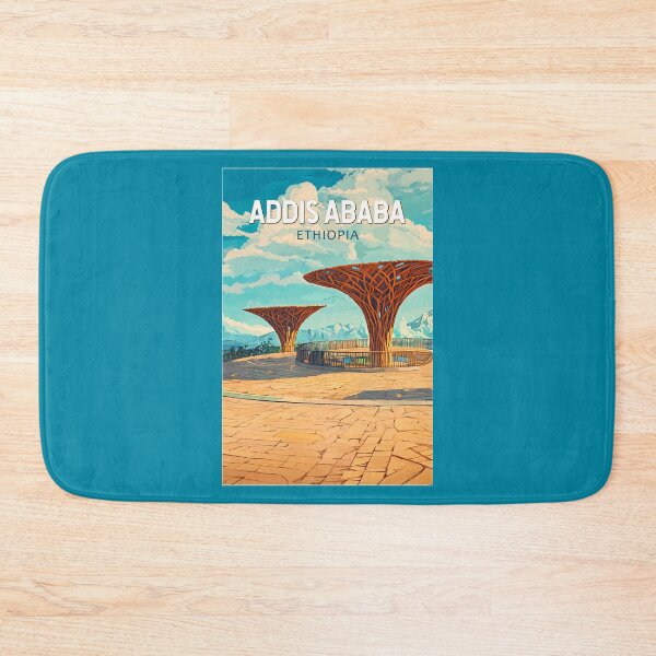 Item preview, Addis Ababa Ethiopia Travel Art Vintage designed and sold by KrisSidDesigns.