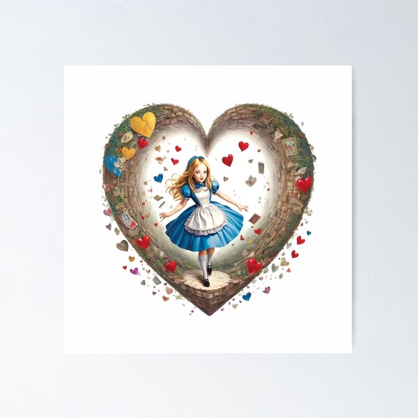 Item preview, Alice in wonderland Fairytale Heart designed and sold by Digiheart.