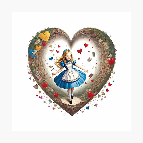 Item preview, Alice in wonderland Fairytale Heart designed and sold by Digiheart.