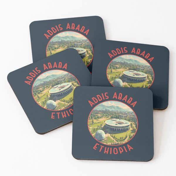 Item preview, Addis Ababa Ethiopia Retro Distressed Circle designed and sold by KrisSidDesigns.