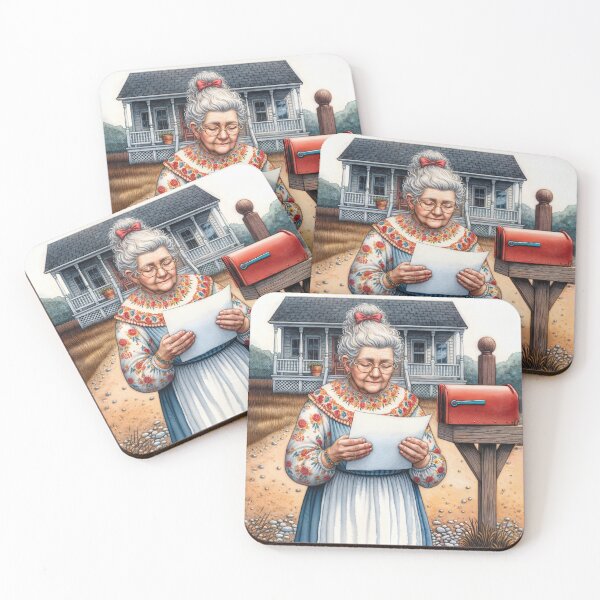 Item preview, Old Lady Reading a Letter designed and sold by Maria Dryfhout.