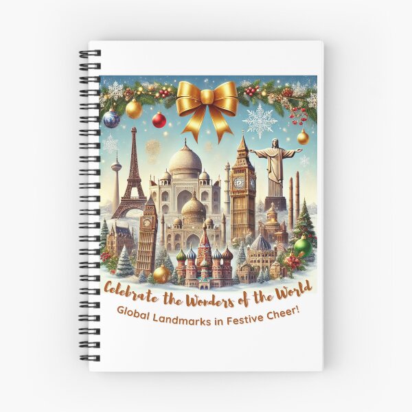 Item preview, Celebrate the Wonders of the World | Festive Global Landmarks Design designed and sold by PIXelayDesigns.