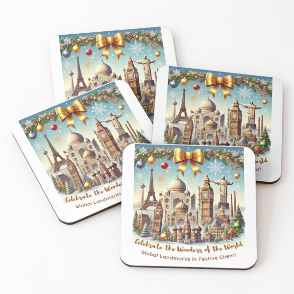 Item preview, Celebrate the Wonders of the World | Festive Global Landmarks Design designed and sold by PIXelayDesigns.