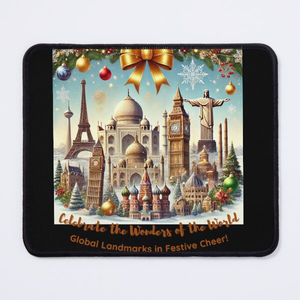 Item preview, Celebrate the Wonders of the World | Festive Global Landmarks Design designed and sold by PIXelayDesigns.
