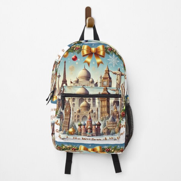 Item preview, Celebrate the Wonders of the World | Festive Global Landmarks Design designed and sold by PIXelayDesigns.
