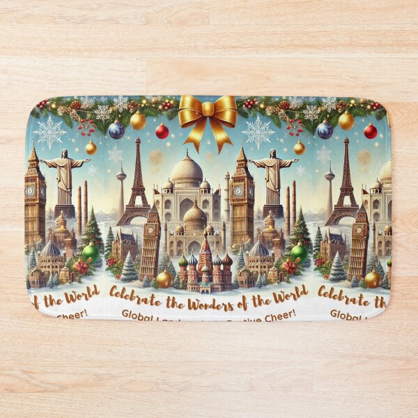 Item preview, Celebrate the Wonders of the World | Festive Global Landmarks Design designed and sold by PIXelayDesigns.