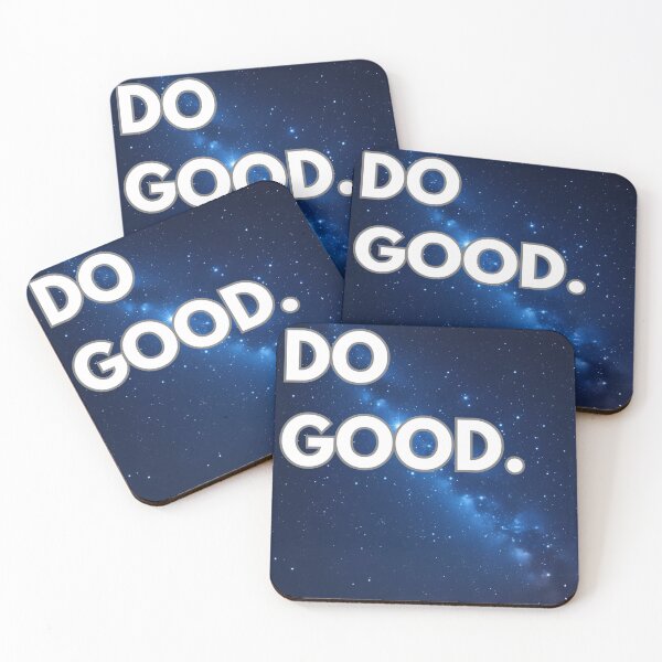 Item preview, Do Good. Inspirational Quote Typography on Starry Night Sky Background designed and sold by Khamique.