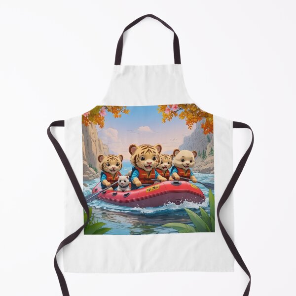 Item preview, Cute, Smiling Animals Go Rafting in Summer designed and sold by Pim-Crystal.