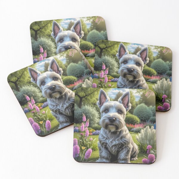 Item preview, Reina Scottish Terrier Puppy Portrait Painting designed and sold by Heart and Soul Studio.