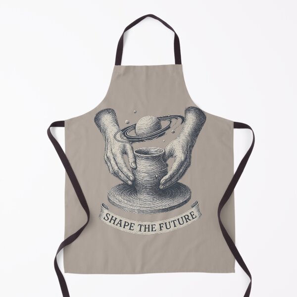 Item preview, Shape the Future: Pottery Hands Molding Cosmos Illustration designed and sold by Shoot-The-Moon.