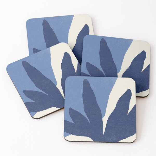 Item preview, Leaves Minimalism - Navy Blue designed and sold by moonlightprint.