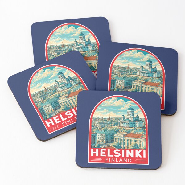 Item preview, Helsinki Finland Travel Art Emblem designed and sold by KrisSidDesigns.