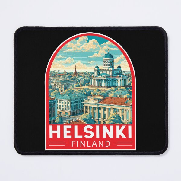 Item preview, Helsinki Finland Travel Art Emblem designed and sold by KrisSidDesigns.