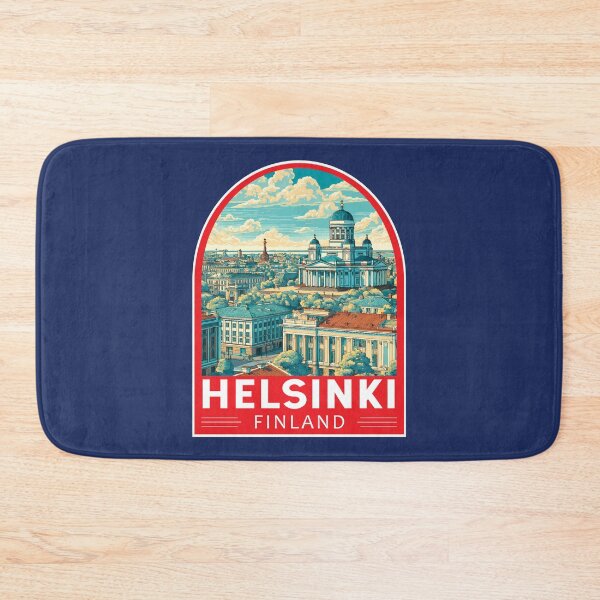 Item preview, Helsinki Finland Travel Art Emblem designed and sold by KrisSidDesigns.