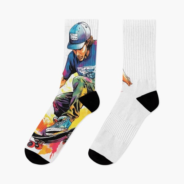 Item preview, Urban Skater – Color Splash in Action designed and sold by kiwiossi53.