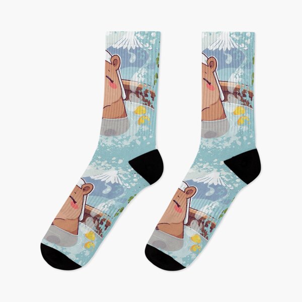 Item preview, Kawaii Capybara in the Hot Spring designed and sold by TestudoDesign.