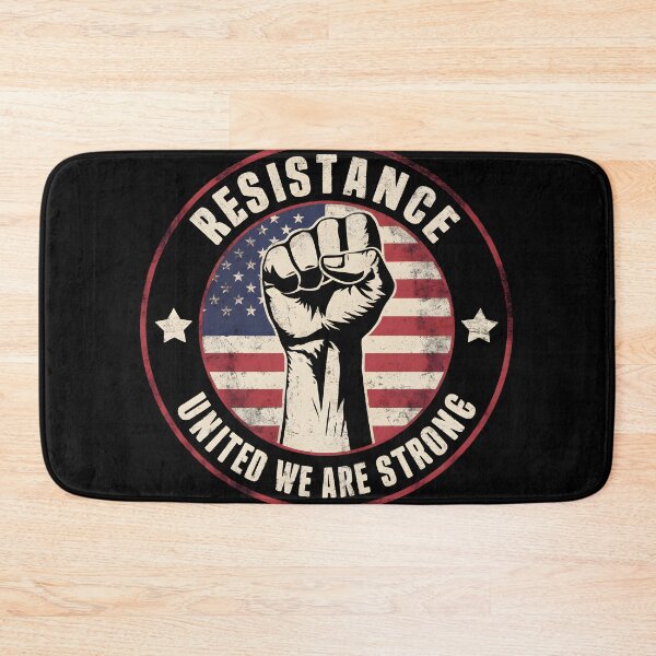 Item preview, Vintage Resistance Emblem Design with Fist and American Flag Symbolizing Strength Unity for T-Shirts and Apparel designed and sold by Brian Hibbs.
