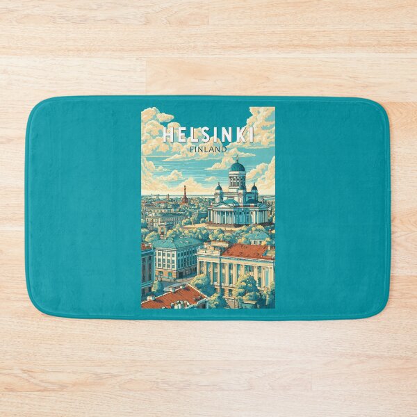 Item preview, Helsinki Finland Travel Art Vintage designed and sold by KrisSidDesigns.