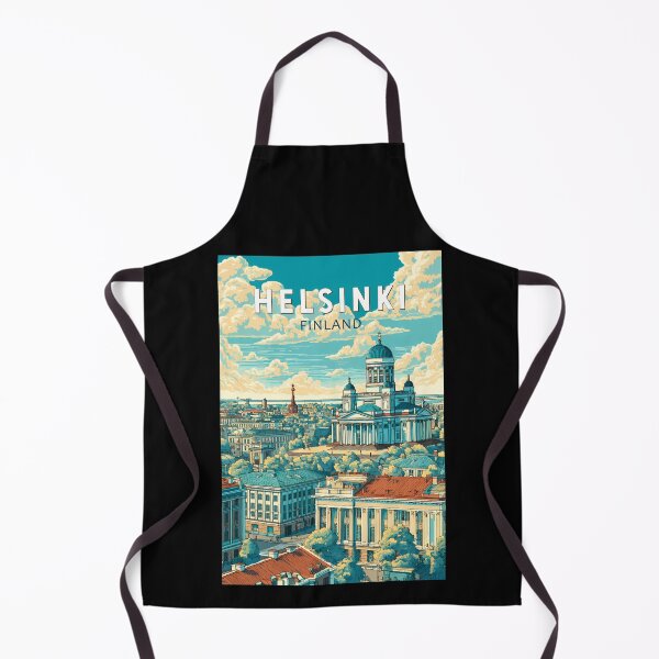 Item preview, Helsinki Finland Travel Art Vintage designed and sold by KrisSidDesigns.