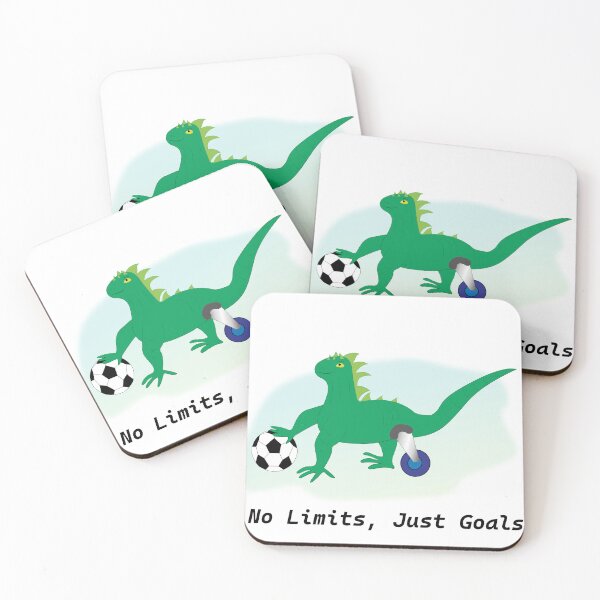 Item preview, No Limits, Just Goals – Motivational Iguana Sticker designed and sold by The Ink Nest..