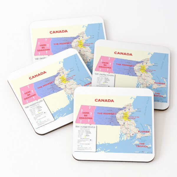 Item preview, Satirical Map of Massachusetts and New England designed and sold by Channel 86.