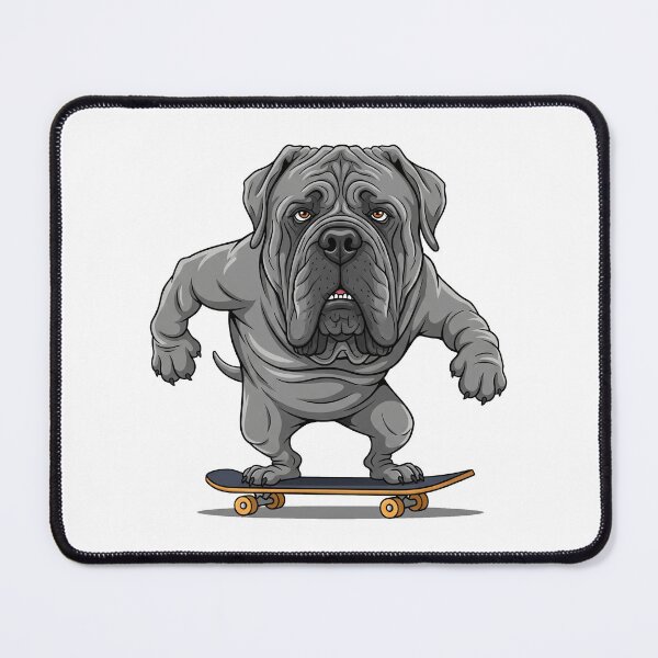 Item preview, Skateboarding Neapolitan Mastiff: Grumpy Old Dog on Wheels designed and sold by Galtero.