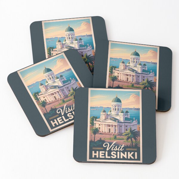 Item preview, Helsinki Finland Cathedral Travel Art Vintage designed and sold by KrisSidDesigns.