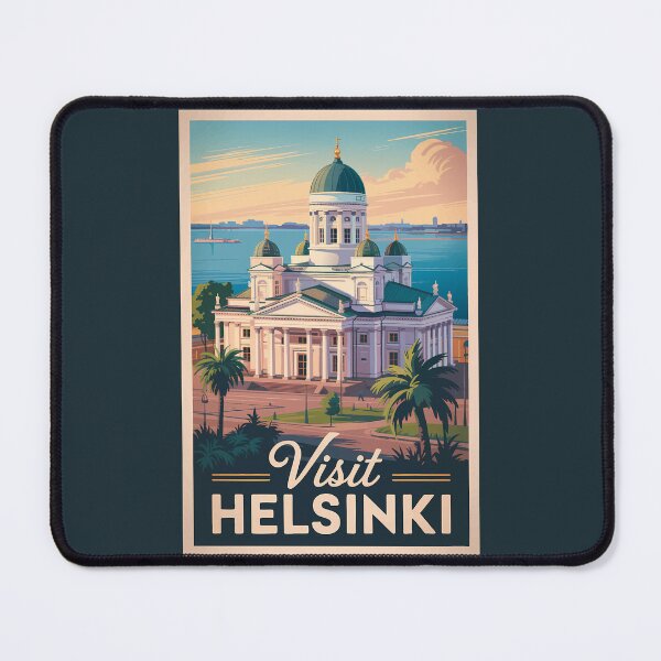 Item preview, Helsinki Finland Cathedral Travel Art Vintage designed and sold by KrisSidDesigns.