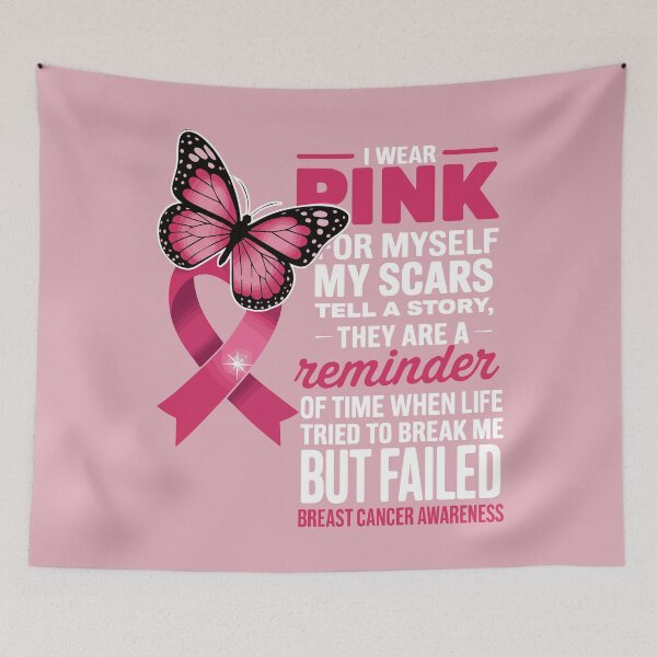 Item preview, I Wear Pink For Myself My Scars But Failed Breast Cancer women designed and sold by clothesy7.