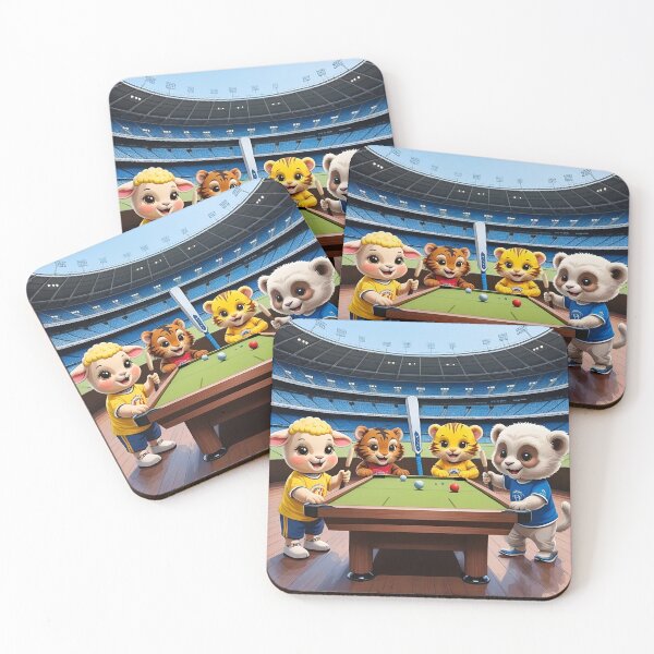 Item preview, Cute, Smiling Animals Play Table Cricket designed and sold by Pim-Crystal.