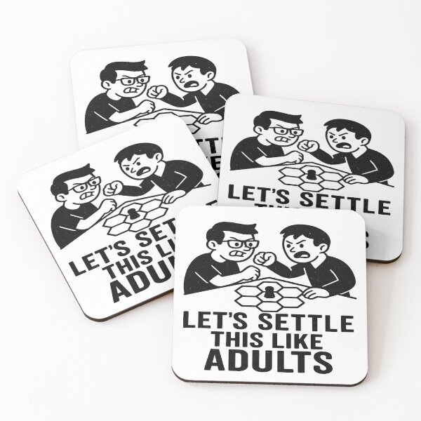 Item preview, Let’s Settle This Like Adults | Funny Board Game Hex Map Gamer designed and sold by SubtleHobbies.