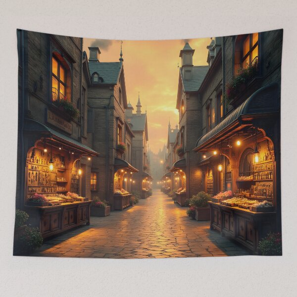 Item preview, Twilight Market Street designed and sold by oanaunciuleanu.