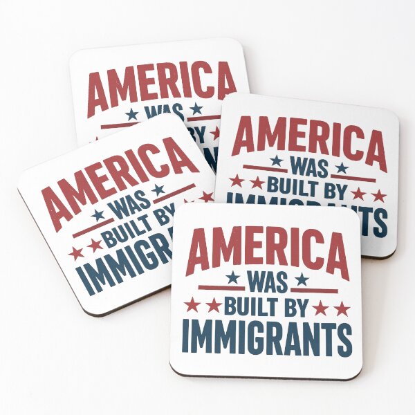 Item preview, America Was Built By Immigrants - Anti Immigration - Equality - Human Rights - No Human is Illegal - Activist designed and sold by toongstudio.