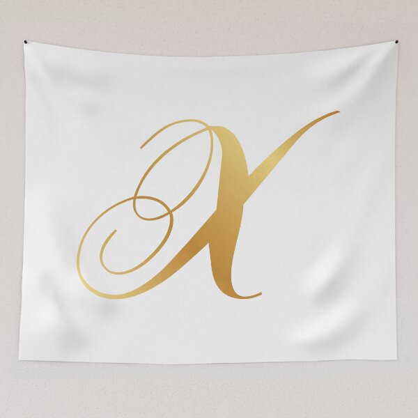 Item preview, gold letter x designed and sold by bc21design.